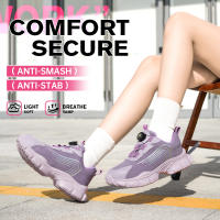 Zapatos De Seguridad Para Hombres Y Mujeres Talla Grande Con Hebilla Rotatoria Suela Ligera Y Protección Metálica Para El Pie - details 15