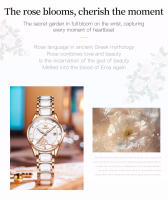 Reloj De Cuarzo Para Mujer OLEVS Movimiento Japonés Resistente Al Agua Acero Inoxidable Cerámica Lujo Reloj De Pulsera Para Damas Conjunto Popular - details 7
