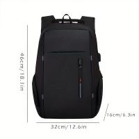 Bolsos,Mochila para computadora resistant to Agua y antirobo para Viajes, carcasa de poliéster elegante con Cierres de Cremallera, Bolsa de computadora unisex para Colegio para notebook de 39,62 cm - Duradera y Ligera - details 5