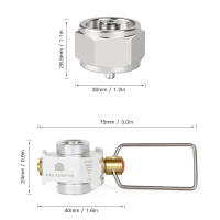 Adaptador De Quemador De Gas Gas Saver plus Conversor De Tanque Plano Para Camping Adaptable De Aleación De Aluminio Sin Encendido Incluido - details 8