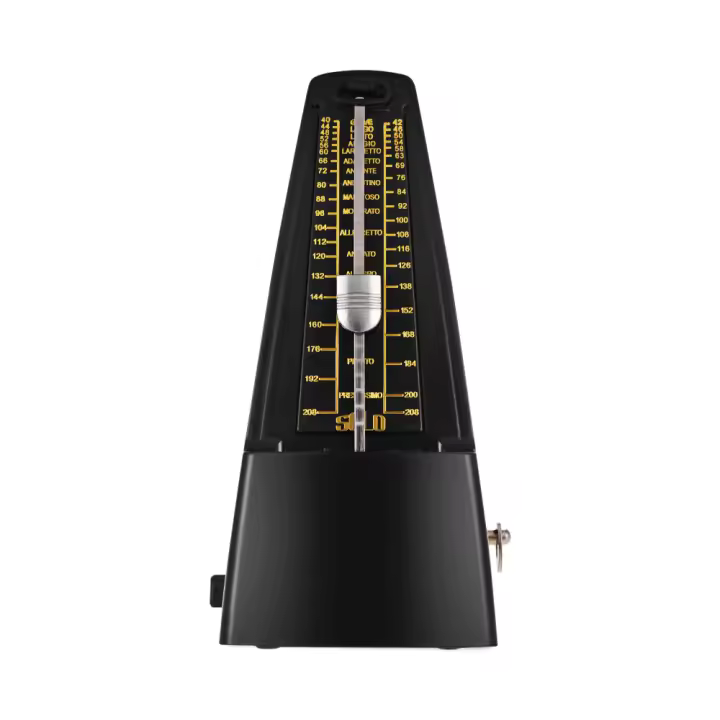 Metronomo Mecánico Universal Estándar Para Guitarra Violín Piano Bajo Y Batería Material ABS Herramienta De Práctica Musical - 1