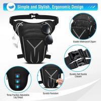 Bolsa de pierna para motorteta, Bolsa de muslo expandible, táctica, para hombre y mujeres, para correr, senderismo, cycling y Peach. - details 3