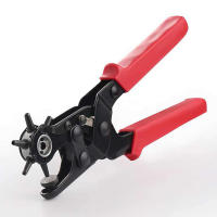 1pc Herramienta De Perforación De Cuero Multifuncional Herramienta De Perforación De Cinturón De Acero Herramienta De Manualidades - details 0