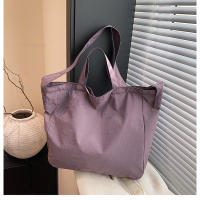 Bolso De Hombro Para Mujer De Lona Gran Capacidad Estilo Literario Ligero Y Sencillo Bolso Cruzado Con Manija De Viaje - details 33