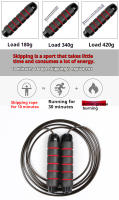 Cuerda De Saltar Ajustable Soportando Peso Para Deportes Con Roscas De Acero Para Estudiantes De Secundaria Equipo De Entrenamiento Especializado Para Cardio Training En Brazos Piernas Y Caderas Material PP+PVC+wire Longitud 2.8 M - details 2