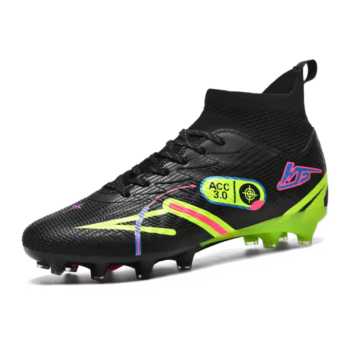 Zapatos De Fútbol Para Hombres Nuevos Y Originales Con Cremalleras Para Entrenamiento En Campo Profesional Antideslizantes Y De Cuero Superior - 1