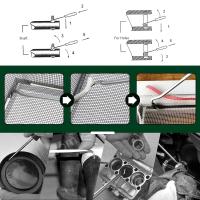 Juego De 4 Piezas De 135mm Herramientas De Reparación De Automóviles Con Gancho Corto Para Sellado De Aceite Y Guías Rojo Negro - details 7