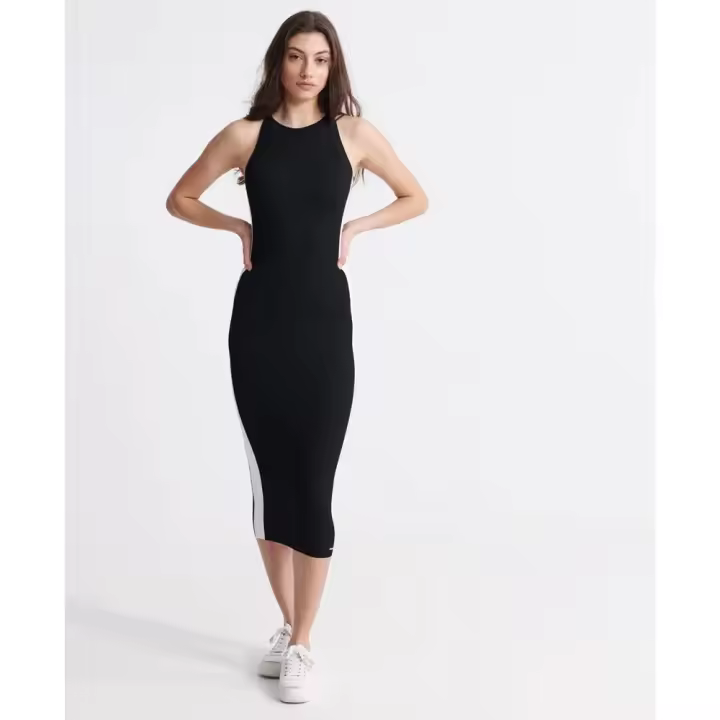 Superdry Vestido Edit Racer Knit Negro Mujer Adulto - 1