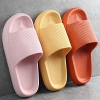 Sandalias De Hueso Grueso Para Mujer EVA Suave Suela Cama De Nubes Pantuflas De Interior Antideslizantes Playa Verano 2025 - details 4