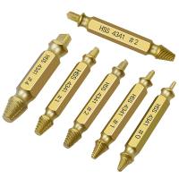 Juego De Extraedores De Tornillos Dañados Herramienta Doble Para Remoción De Tornillos Rotos Y Estriados Fácil Salida Desmontaje De Estudios Y Dientes Demolición Remover - details 0