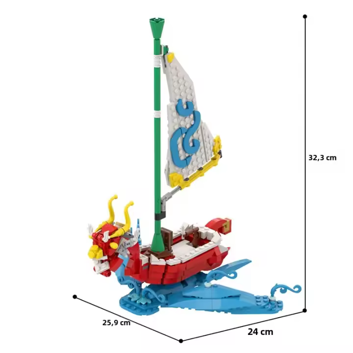 Kit De Modelo De Barco Wind Waker BuildMOC Bloques De Construcción Zelda Juguete Único Para Niños Constructor De La Leyenda De Zelda - 1