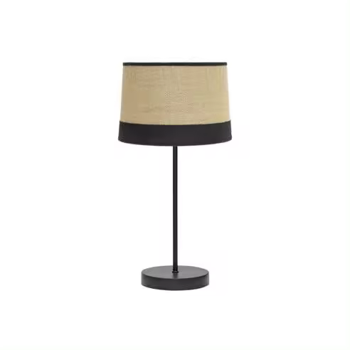 FABRILAMP Lámpara de Mesa Sobremesa Tietar 1xe14 Saco/negro 44x22x22 Cm - Diseño Elegante - 1
