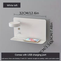 Lámpara De Pared LED Moderna Y Sencilla Para Dormitorio Luz Nocturna Con Carga USB Para Móvil Lámpara De Noche Para El Lecho - details 5