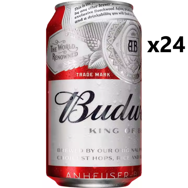 OFERTON--Cerveza Budweiser 33cl Lata (24 Unds) - 1