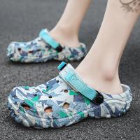 Nuevos Sandalias De Verano Para Hombres 2024 Zapatillas De Jardín Al Aire Libre Clogs Casual Moda Lujo Zapatos Cómodos Para El Hogar Tallas 40-47 - details 29