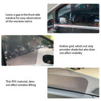 2pcs Pegatinas De Ventanas De Coche Electrostáticas Protector UV Y Temperatura Adhesivas Para Casa Accesorios De Auto - details 2
