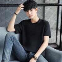Camiseta De Algodón 100% Para Hombre De Calidad Superior En Negro Blanco Gris Estilo Casual Oversized Top Deportivo Para Todas Las Estaciones - details 2