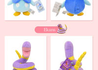 Peluche Pokemon De Squirtle Charmander Bulbasaur Gengar Eevee Y Pikachu Muñeco De Peluche Con Etiqueta Para Niños Regalo De Anime - details 8