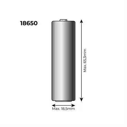 Edm Pila de Litio Recargable 3,7V 2300mah 18650 con Circuito de Protección - 1