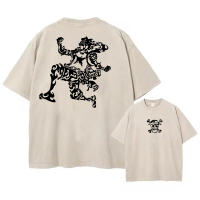 Camiseta Hip Hop Para Hombre Estilo Callejero Retro Gráfico Harajuku Algodón Casual Manga Corta Camiseta Tops Unisex - details 5