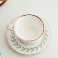 Taza De Té Inglesa Retro Con Borde Dorado Estilo Ins Taza De Café De Cerámica Bone China Para Desayuno Y Postres Taza Con Tazón Reutilizable Y Cuidado Manual - details 7
