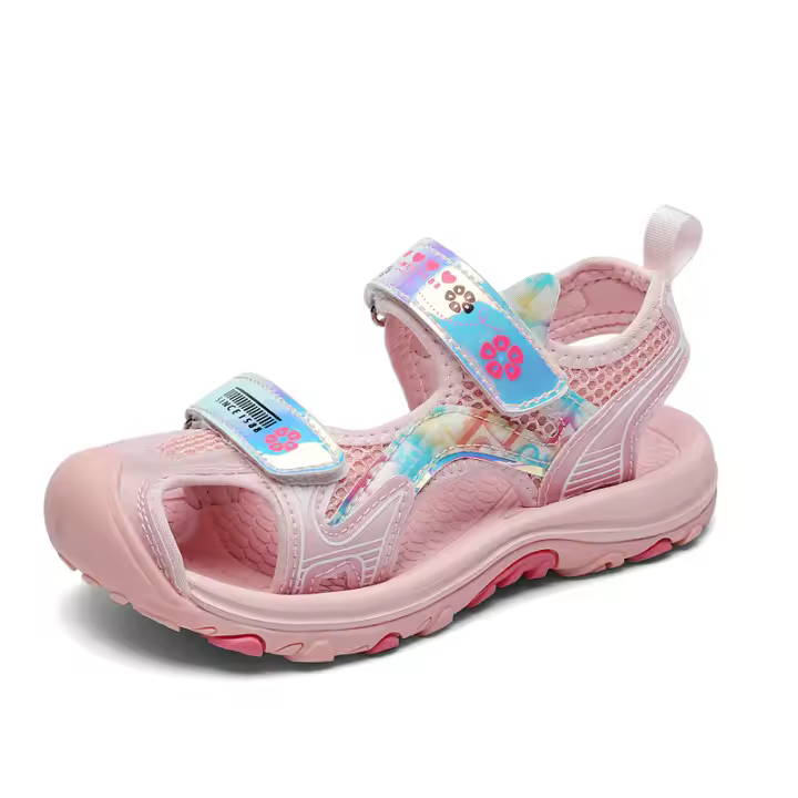 Sandalias De Verano Para Niñas Antideslizantes Transpirables Con Suela Deporte Suave Bajo Colisión Prevenido Ligero Para Playa - 1