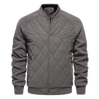 Chaqueta gruesa acolchada de terciopelo para hombre, chaqueta informal europea y americana, chaqueta superior de manga raglán, novedad de Otoño de 2024 - details 10