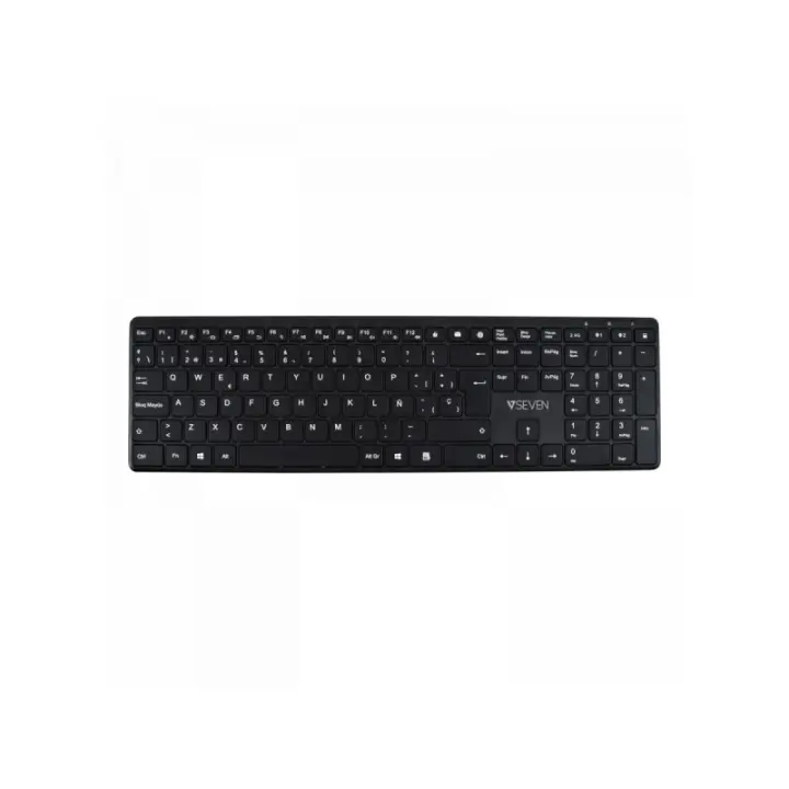 V7 - Teclado Bluetooth KW550ESBT de 2,4 GHz, modo dual, QWERTY español: negro KW550ESBT - 1