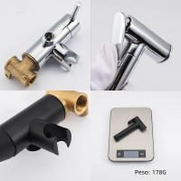 BIT  Top-grifo de bidé portátil, rociador de latón para inodoro, ducha higiénica, agua fría y caliente - details 2