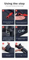 PACOONE Almohadilla De Dormir Para Acampar Al Aire Libre Con Cojines Y Bomba De Inflado Integrada Matrícula De Viaje Ultraligera TPU Nylon - details 2