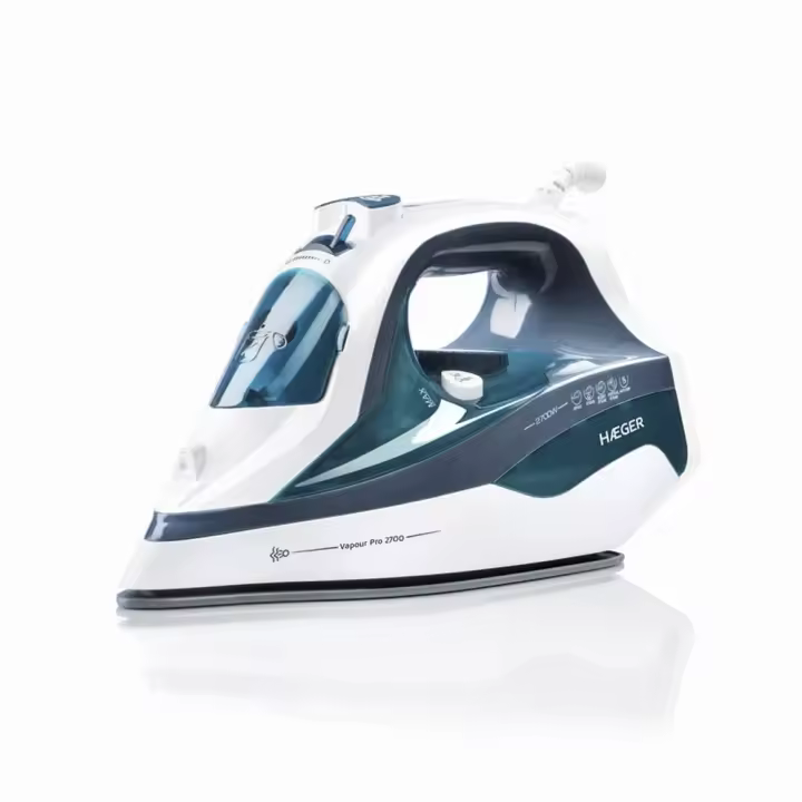 HÆGER VAPOUR PRO – Plancha de Vapor, Base Cerámica, 2.700W - 1