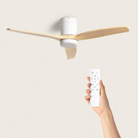 Ventilador de Techo Silencioso Angistri Blanco 132cm Motor DC LEDKIA - details 1