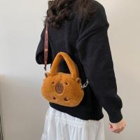 Mochila De Peluche Capybara Cartoon Regalo Banda Transversal Grande Capacidad Kawaii Tote Bag Para Mujer Bolsa De Hombro Suave - details 5