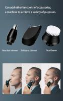 Afeitadora Eléctrica Recargable Para Hombres Cepillo De Barba Trimmer De Acero Inoxidable Corte Fino Uso Dual Seco-Húmedo Tiempo De Afeitar 80 Minutos - details 9