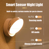 Lámpara Nocturna Recargable USB Con Sensor De Movimiento 360° PIR Luz LED Eficiente Para Dormitorio Armario Cerca De La Cama Escaleras Inteligente - details 1