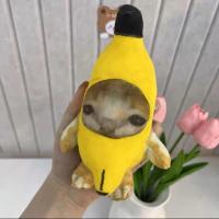 Colgante De Gato Banano Divertido Y Creativo Muñeco Bolsa Para Parejas Regalo Para Novias Llavero De Gato Banano - details 4