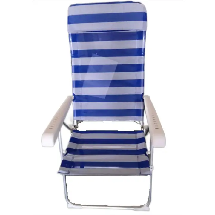 ALLINLIFE Silla plegable camping Tipo Tumbona  de mentira antivuelco y multiposición - 1
