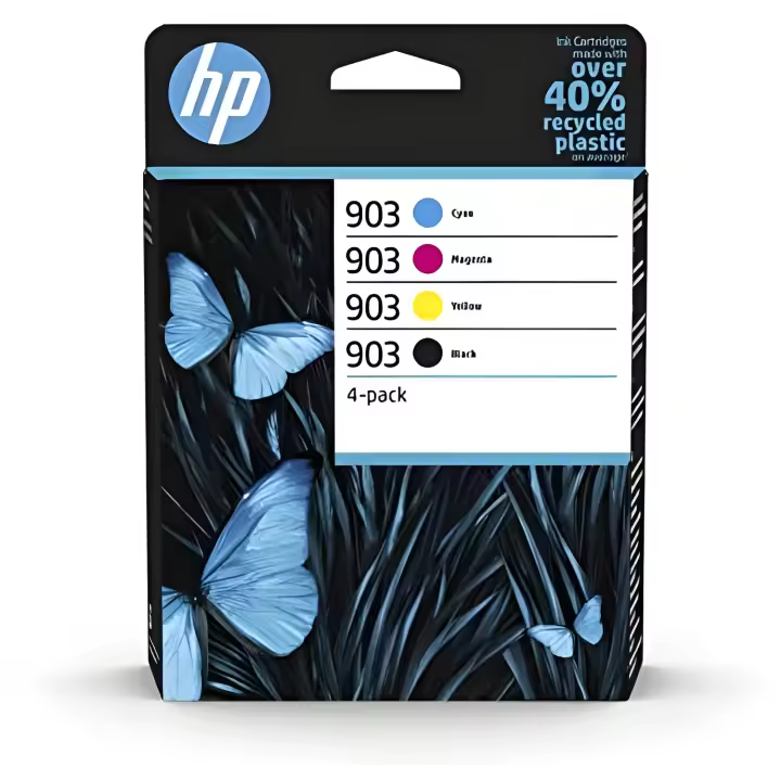 Hp officejet pro 6900 series, pack 4 cartuchos 903 cmyk - 1