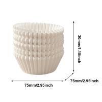 100Pcs Almohadillas Para Cupcake De Papel Resistente Al Grasa Moldes Para Mini Tartas Accesorios De Cocina Ecológicos Y Desechables - details 6