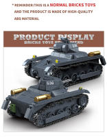 Modelo De Tanque Militar De La Segunda Guerra Mundial En Bloques De Construcción Clásico Vehículo Ligero Armado Juguetes Para Niños Regalos De Navidad - details 2