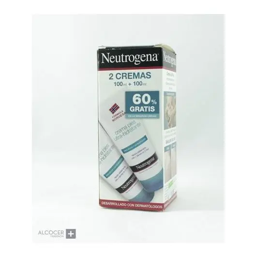 Johnson & Neutrógena Crema Pies Hidratante para Pies Secos y Agrietados 2 X 100 Ml - 1