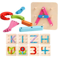 Bloques De Construcción Creativos De Madera Para Niños Juguete Educativo Montessori De Formas Variadas Y Colores Prueba De Encaje Para Edad Temprana - details 5