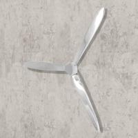 vidaXL Hélice para la pared aluminio plateado 70 cm - details 1