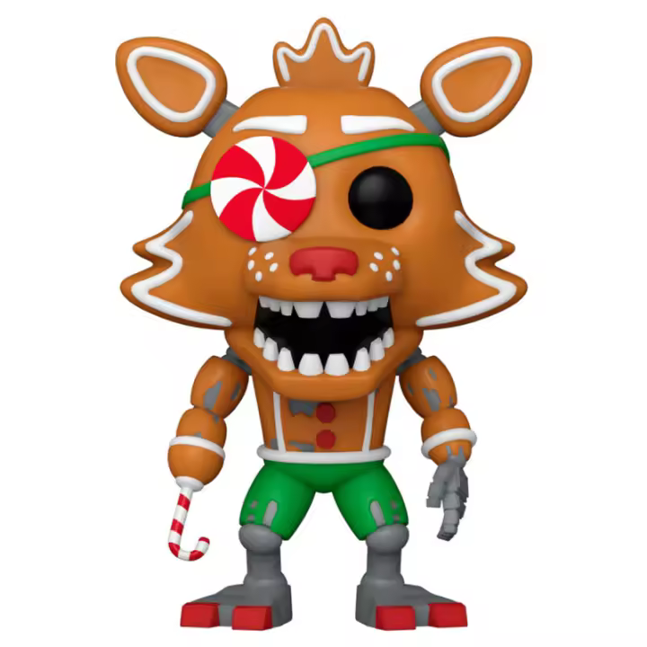 Figura Pop Five Nights At Freddys Holiday Gingerbread Foxy-Figura de Vinilo Coleccionable - Idea de Regalo- Mercancia Oficial - Juguetes para Niños y Adultos - Movies Fans - Muñeco para Coleccionistas y Exposición - 1