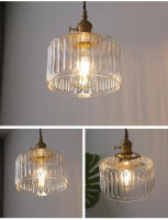 Lámpara Colgante De Vidrio Verde Vintage Con Interruptor Para Dormitorio Y Sala De Estar Iluminación Interior LED Nordic Copper Loft - details 11