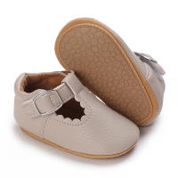 Zapatos Para Bebé Recién Nacidos Niñas Clásicos Corazón De Goma Antideslizante PU Vestido Primera Caminadora Zapatos De Cuna - details 29