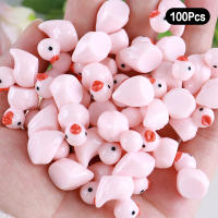 100 Pcs Ornamentos De Resina De Pato Cartoon Brillantes Al Aire Libre Decoraciones Para El Hogar Y Escritorio Regalos Creativos - details 8