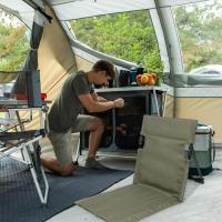 15.37*15.35*26.77 in Sillón plegable para jardín y playa al aire libre, silla plegable portátil, silla de césped con tapete para el suelo, silla para acampar con cojín suave y respaldo - details 4