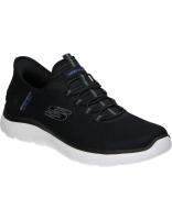 SKECHERS | Deportivas Skechers Slip-ins Summits High Range para Hombre – Zapatilla en Color Negro – Zapatilla Deportiva Sin Cierres -  Slip ins – Para Poner y Quitar Sin Manos - Cómodas – Alta Calidad – Modelo 232457-BLK - details 1