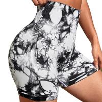 Shorts De Yoga Para Mujer Con Estampado De Tie-Dye High Elasticidad Shorts Deportivos Push up Para Gimnasio Correr Y Fitness Leggings Cortos Sin Costuras De Nylon - details 11